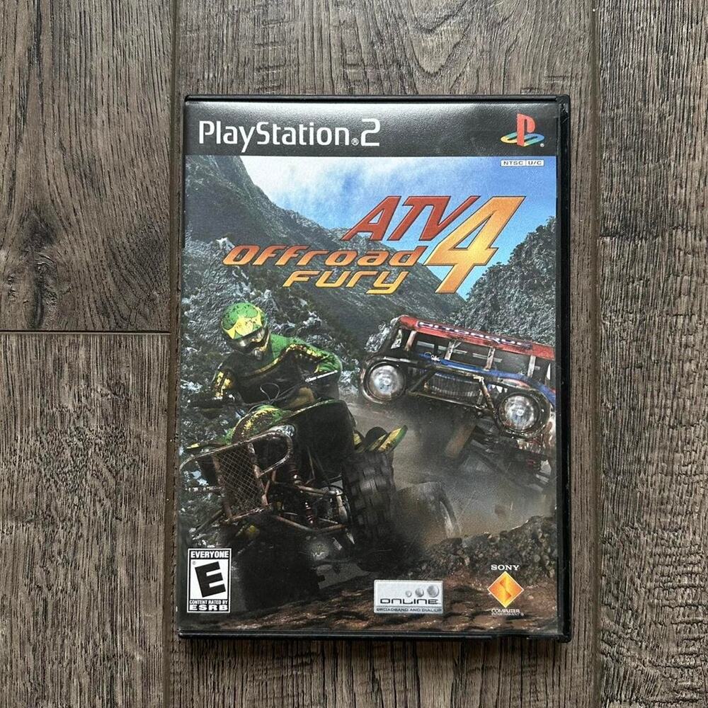 Vintage Play Station 2 PS2 ATV Offroad Fury 4 Video Game CASE MANUAL ONLY